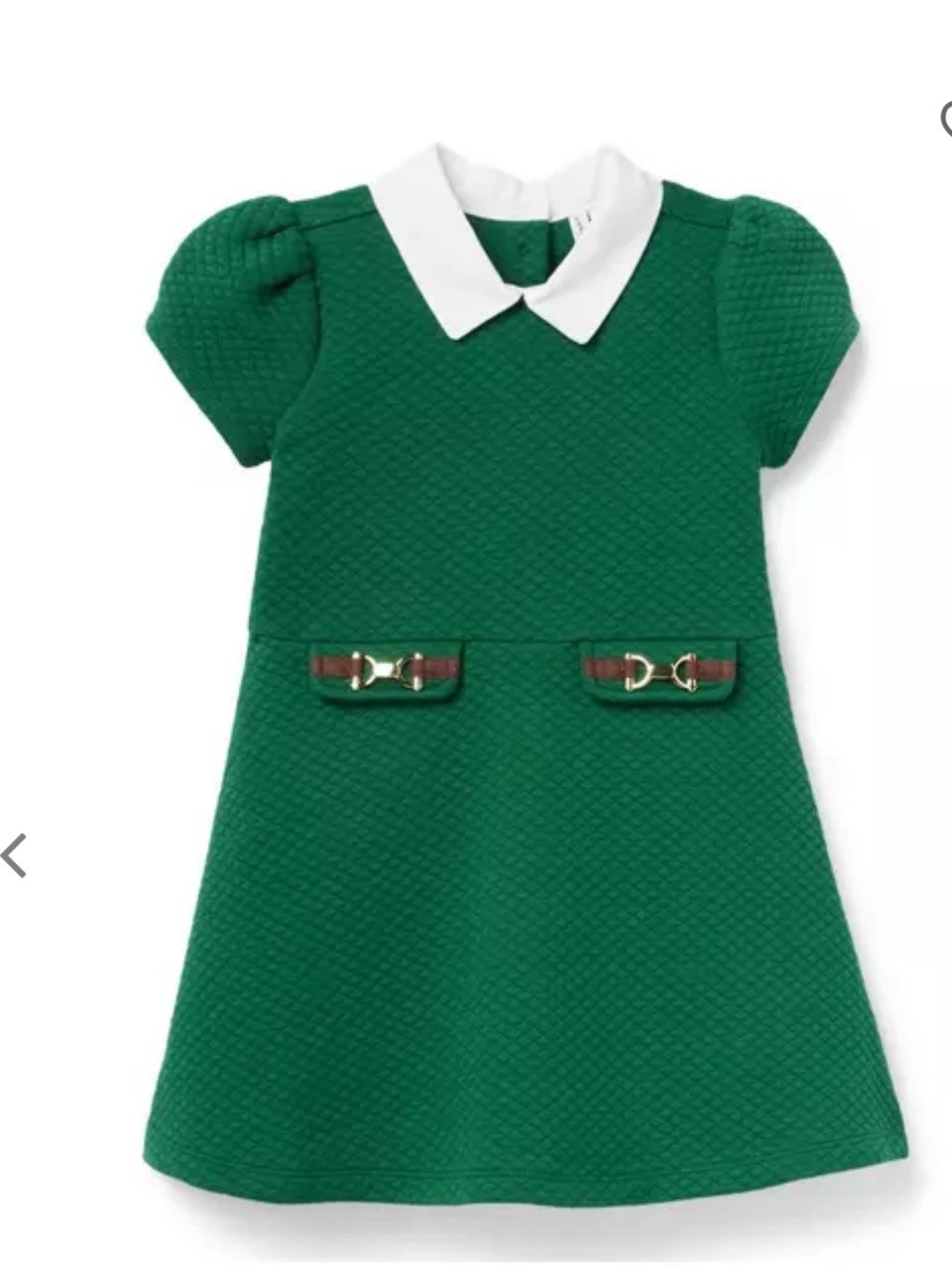 Janie and Jack NWT 3T Quilted Birdie Bit Dress Parsley Green